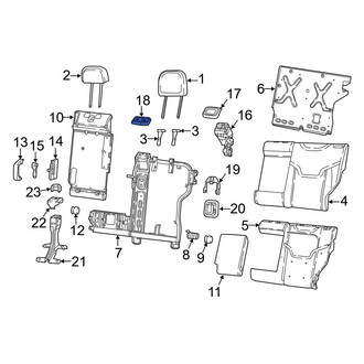 Jeep OE - Rear Left Seat Belt Guide