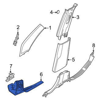 Jeep OE - Front Left Kick Panel Trim