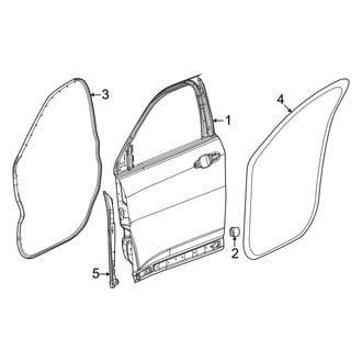 Jeep OE - Front Door - Door & Components (Latitude / Limited / Sport / Trailhawk MP Body Code)