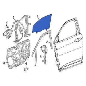 Jeep OE - Front Left Door Glass