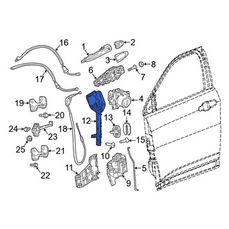 Jeep OE - Front Right Inner Exterior Door Handle Base
