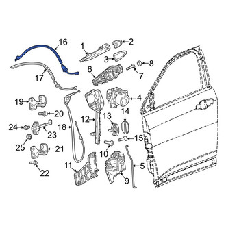 Jeep OE - Front Door Latch Cable