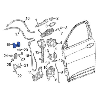 Jeep OE - Front Left Upper Door Hinge