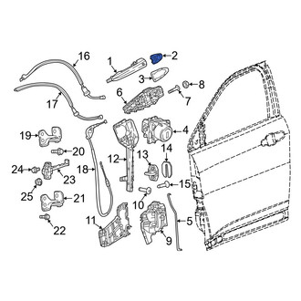 Jeep OE - Front Left Exterior Door Handle Cover