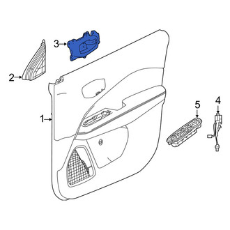 Jeep OE - Rear Left Inner Interior Door Handle