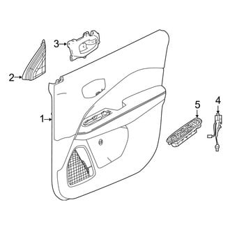 Jeep OE - Front Door - Interior Trim (Latitude / Limited / Sport / Trailhawk MP Body Code)