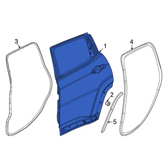 Jeep OE - Rear Right Door Shell
