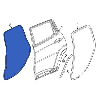 Jeep OE - Rear Left Outer Door Seal
