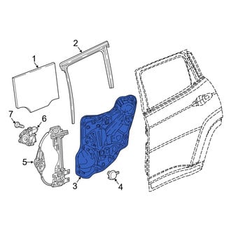 Jeep OE - Rear Left Door Panel Carrier