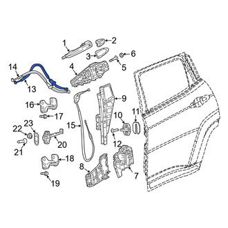Jeep OE - Rear Door Latch Cable