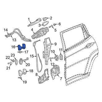 Jeep OE - Rear Left Upper Door Hinge