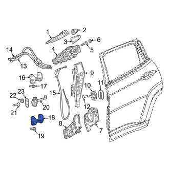 Jeep OE - Rear Left Lower Door Hinge