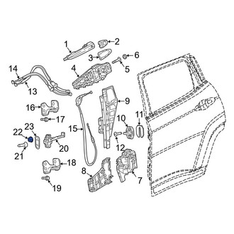 Jeep OE - Door Check Nut