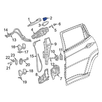 Jeep OE - Front Left Exterior Door Handle Cover