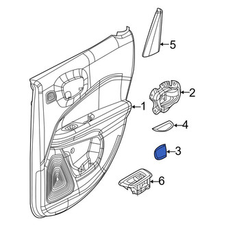 Jeep OE - Rear Left Door Access Cover