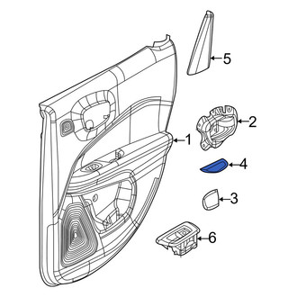 Jeep OE - Rear Right Door Panel Insert