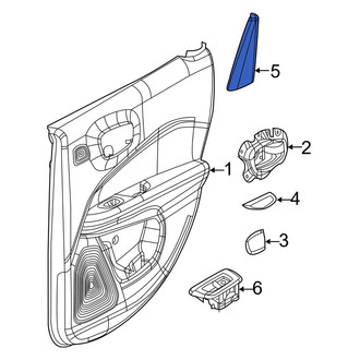 Jeep OE - Rear Left Inner Door Applique