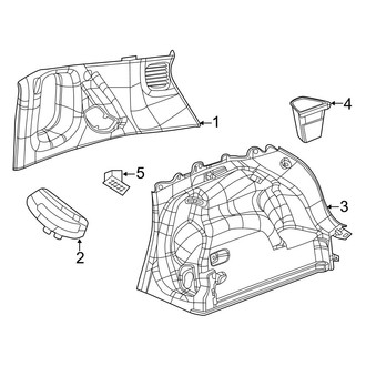 Jeep OE - Quarter Panel - Interior Trim (MP Body Code)