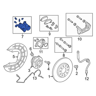 Jeep OE - Rear Left Disc Brake Caliper