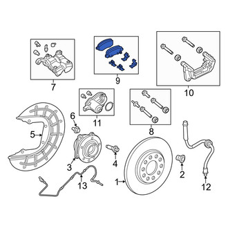 Jeep OE - Rear Disc Brake Pad Set