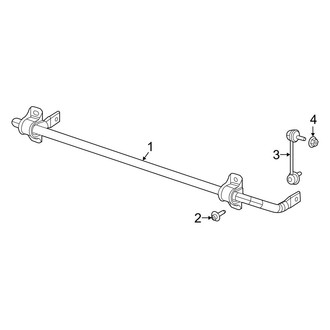 Jeep OE - Rear Suspension - Stabilizer Bar & Components (MP Body Code FWD)