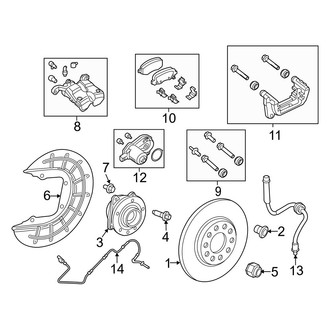 Jeep OE - Rear Suspension - Brake Components
