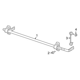 Jeep OE - Rear Suspension - Stabilizer Bar & Components