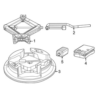 Jeep OE - Rear Body & Floor - Jack & Components