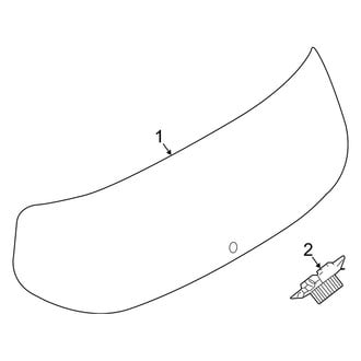 Jeep OE - Lift Gate - Glass (Latitude / Limited / Sport / Trailhawk MP Body Code)