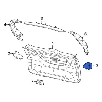 Jeep OE - Rear Left Tail Light Access Cover