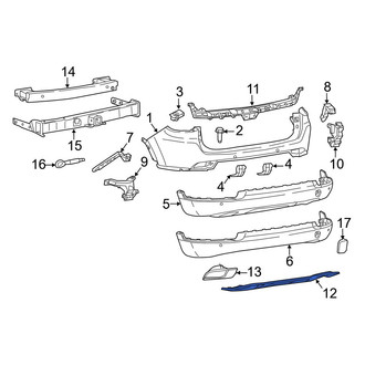 Jeep OE - Rear Bumper Cover Spacer Panel