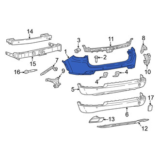 Jeep OE - Front Upper Bumper Cover