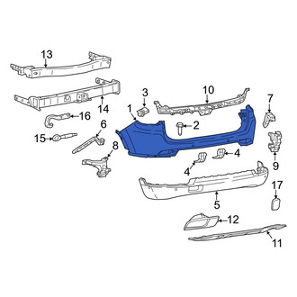 Jeep OE - Front Upper Bumper Cover