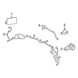 Jeep OE - Rear Bumper - Electrical Components (MP Body Code)