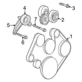 Jeep OE - Cooling - Belts & Pulleys (3.7L)