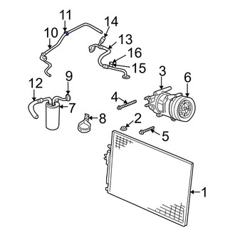Jeep OE - A/C Refrigerant Line Bracket