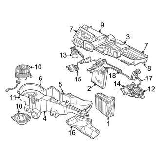 Jeep OE - Air Conditioner & Heater - Evaporator & Heater Components
