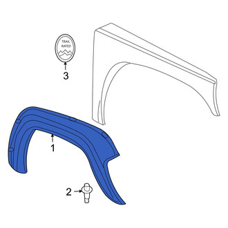 Jeep OE - Rear Left Rearward Wheel Arch Molding