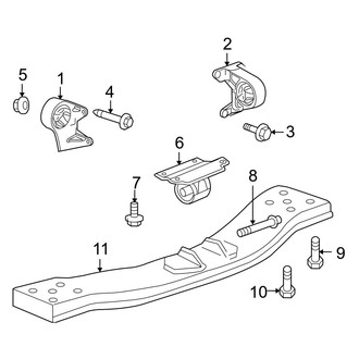Jeep OE - Engine & Transmission Mounting (2.8L Automatic Tr)