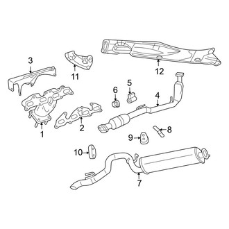 Jeep OE - Exhaust System - Exhaust Components (2.4L)