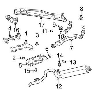Jeep OE - Exhaust System - Exhaust Components (3.7L)