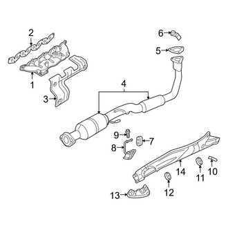 Jeep OE - Exhaust System - Exhaust Components (2.8L)
