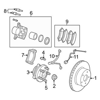 Jeep OE - Front Suspension - Brake Components