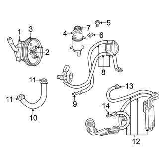 Jeep OE - Steering Gear & Linkage - Pump & Hoses (2.8L)