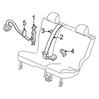 Jeep OE - Restraint Systems - Rear Seat Belts