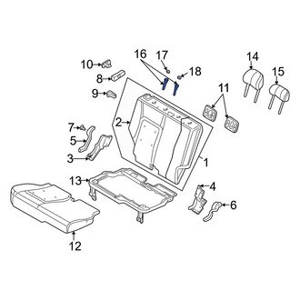 Jeep OE - Rear Right Headrest Guide