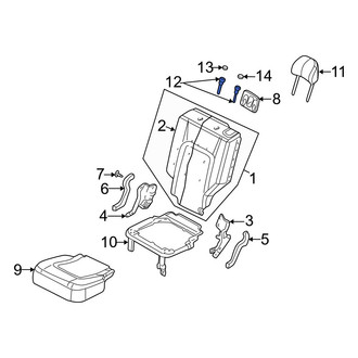 Jeep OE - Rear Left Headrest Guide