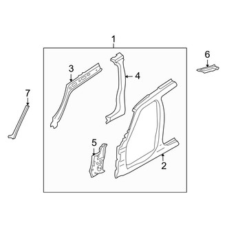 Jeep OE - Pillars, Rocker & Floor - Aperture Panel