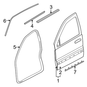 Jeep OE - Front Door - Door & Components