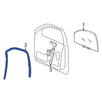 Jeep OE - Front Left Window Channel